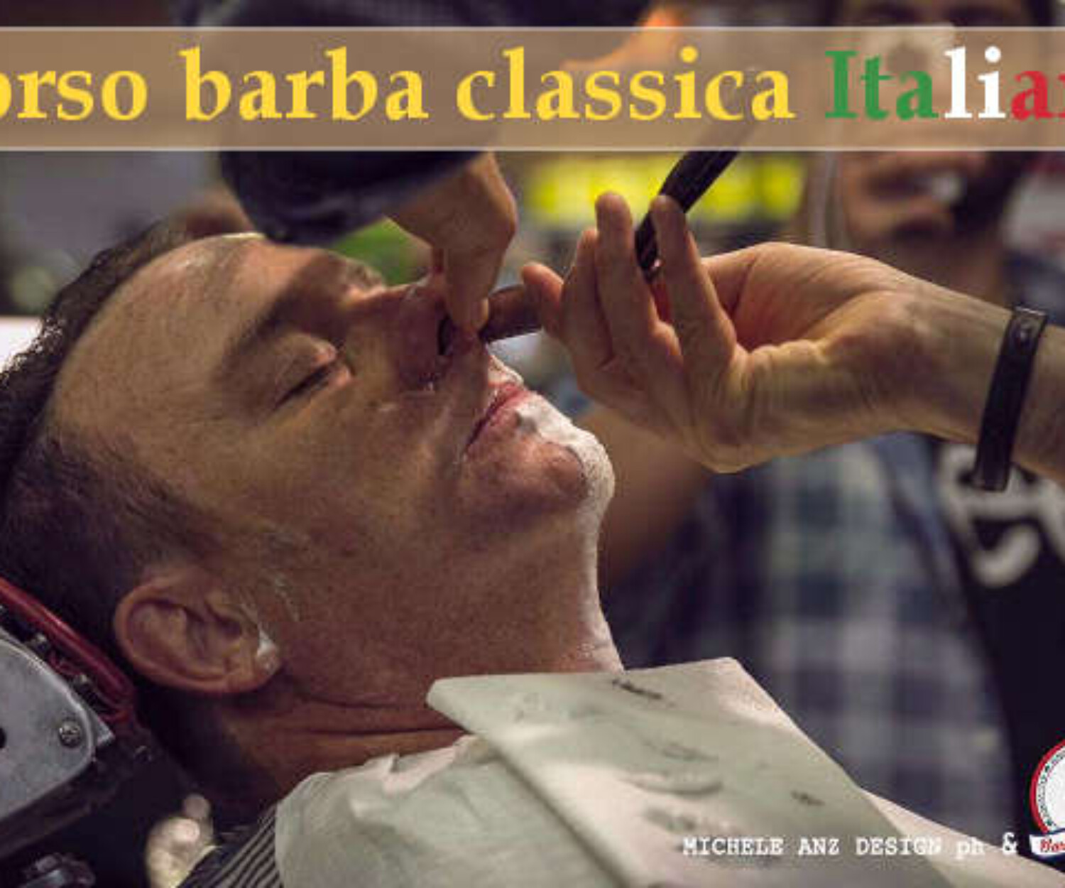 Biglietto corso barba classica Italiana